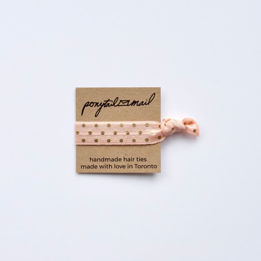 Single Hair Tie by Ponytail Mail in Peachy Keen