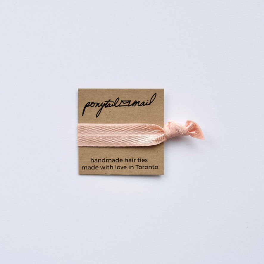 Single Hair Tie by Ponytail Mail in Champagne