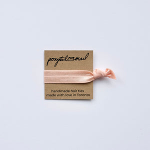 Single Hair Tie by Ponytail Mail in Champagne