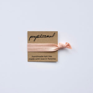 Single Hair Tie by Ponytail Mail in Champagne