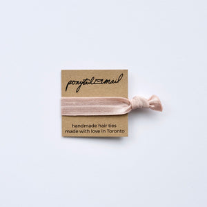 Single Hair Tie by Ponytail Mail in Peach