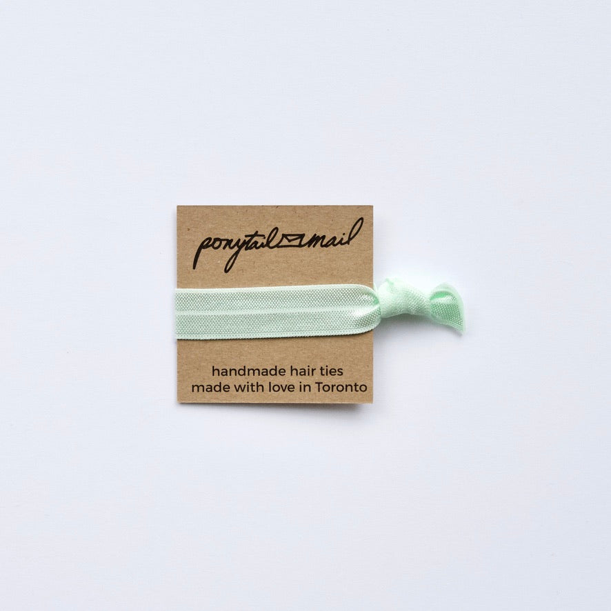 Single Hair Tie by Ponytail Mail in Mint