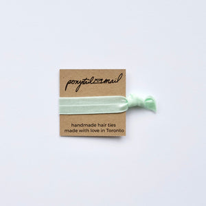 Single Hair Tie by Ponytail Mail in Mint