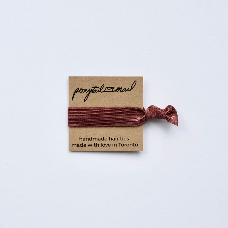 Single Hair Tie by Ponytail Mail in Cinnamon