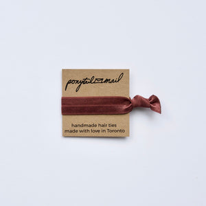 Single Hair Tie by Ponytail Mail in Cinnamon