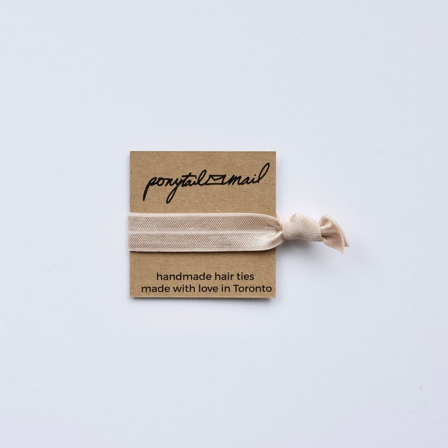 Single Hair Tie by Ponytail Mail in Taupe