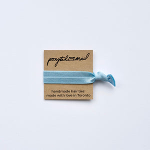 Single Hair Tie by Ponytail Mail in Light Blue