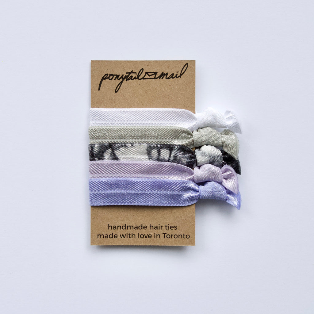 Spring Meadow Hair Ties Pack of 5 by Ponytail Mail