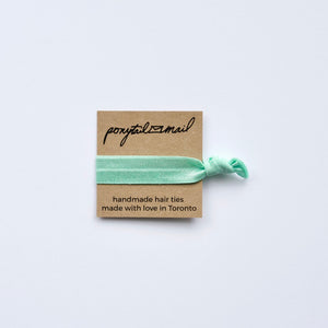 Single Hair Tie by Ponytail Mail in Aqua