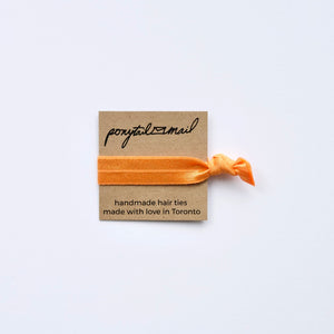 Single Hair Tie by Ponytail Mail in Orange