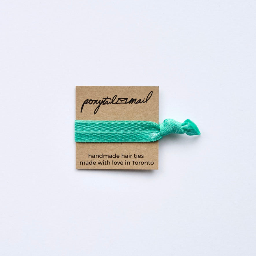 Single Hair Tie by Ponytail Mail in Turquoise