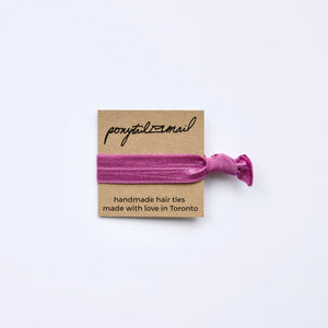 Single Hair Tie by Ponytail Mail in Plum