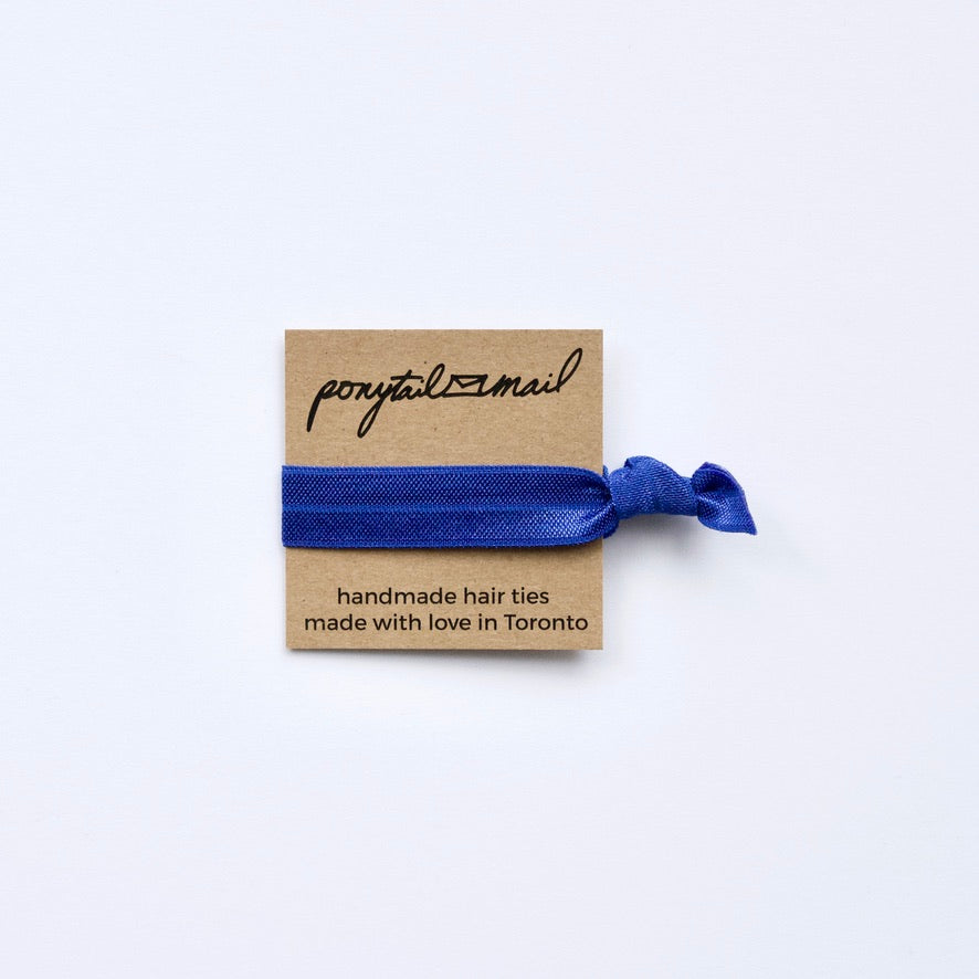 Single Hair Tie by Ponytail Mail in Cobalt