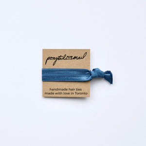 Single Hair Tie by Ponytail Mail in Prussian Blue