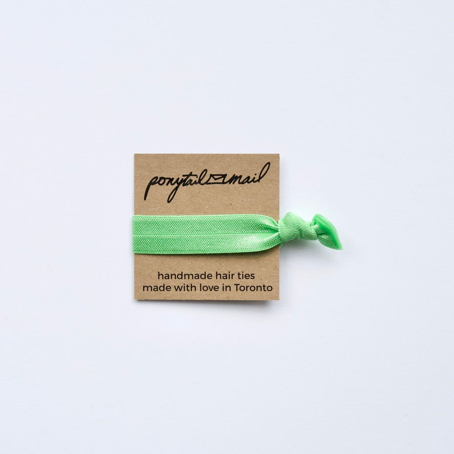 Single Hair Tie by Ponytail Mail in Lime