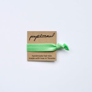 Single Hair Tie by Ponytail Mail in Lime