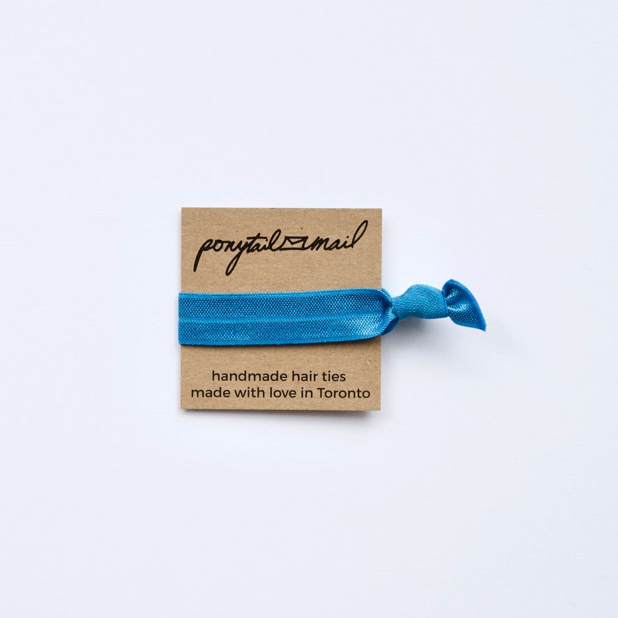 Single Hair Tie by Ponytail Mail in Azure