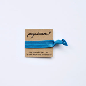 Single Hair Tie by Ponytail Mail in Azure
