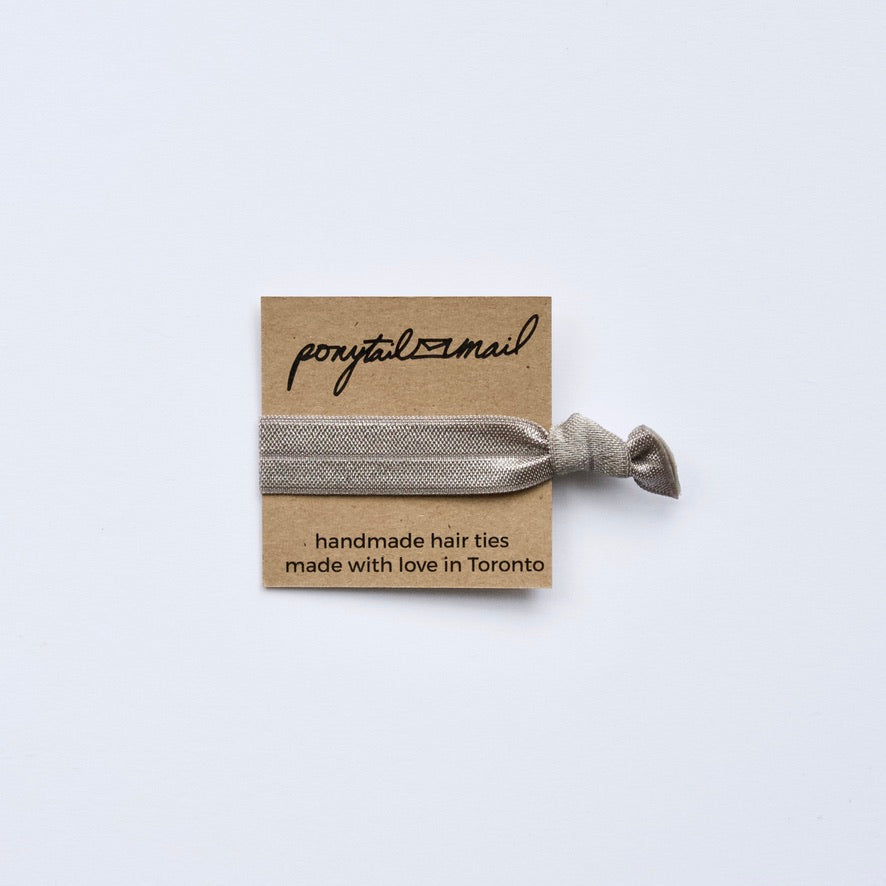 Single Hair Tie by Ponytail Mail in Grey