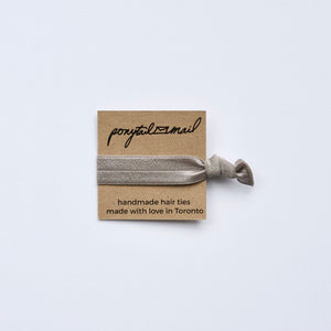Single Hair Tie by Ponytail Mail in Grey